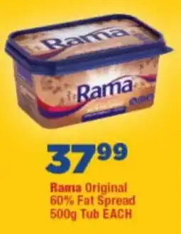 OK Foods Rama Original 60% Fat Spread Tub offer