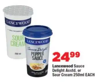 OK Foods Lancewood Sauce Delight Asstd. or Sour Cream offer