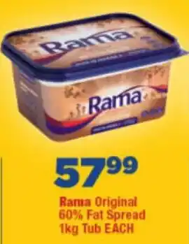 OK Foods Rama Original 60% Fat Spread Tub offer