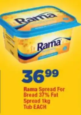 OK Foods Rama Spread For Bread 37% Fat Spread Tub offer