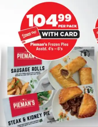 OK Foods Pieman's Frozen Pies Asstd. offer