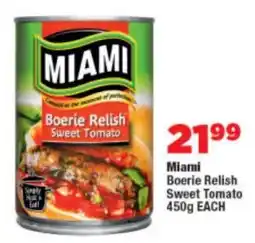 OK Foods Miami Boerie Relish Sweet Tomato offer