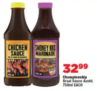 OK Foods Championship Braai Sauce Asstd. offer