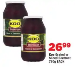 OK Foods Koo Grated or Sliced Beetroot offer