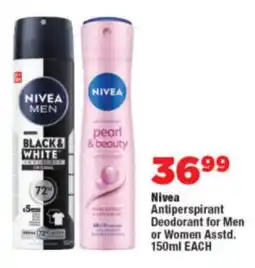 OK Foods Nivea Antiperspirant Deodorant for Men or Women Asstd. offer