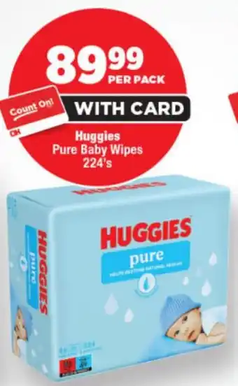 OK Foods Huggies Pure Baby Wipes offer