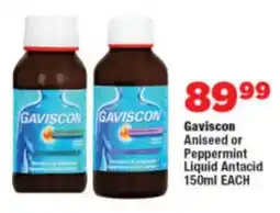 OK Foods Gaviscon Aniseed or Peppermint Liquid Antacid offer