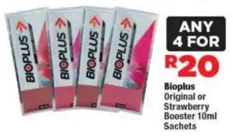 OK Foods Bioplus Original or Strawberry Booster Sachets offer