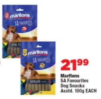 OK Foods Marltons SA Favourites Dog Snacks offer