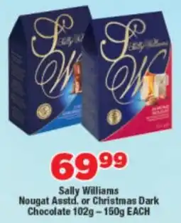 OK Foods Sally Williams Nougat Asstd. or Christmas Dark Chocolate offer