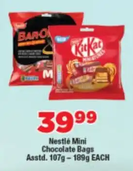 OK Foods Nestlé Mini Chocolate Bags offer