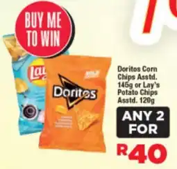 OK Foods Doritos Corn Chips Asstd. or Lay's Potato Chips Asstd. offer