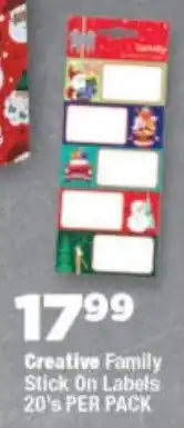 OK Foods Creative Family Stick On Labels offer