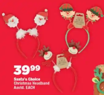 OK Foods Santa's Choice Christmas Headband offer