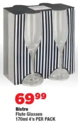 OK Foods Bistro Flute Glasses offer