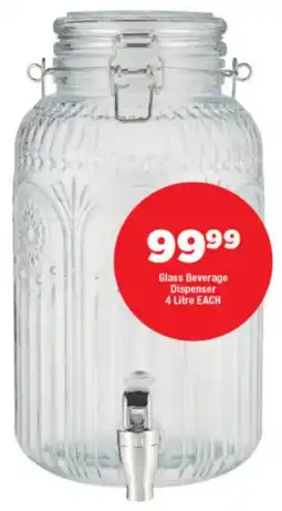OK Foods Glass Beverage Dispenser offer