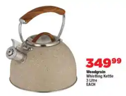 OK Foods Woodgrain Whistling Kettle offer