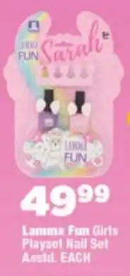 OK Foods Lamma Fun Girls Playset Nail Set offer