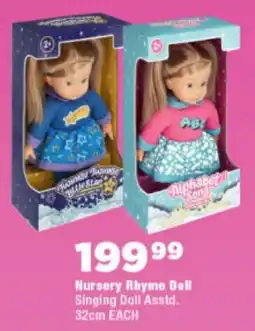 OK Foods Nursery Rhyme Doll Singing Doll offer