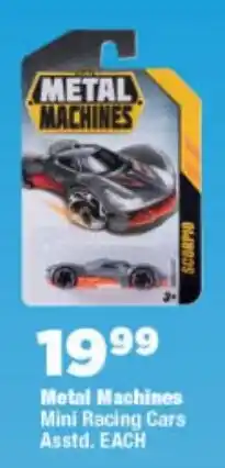 OK Foods Metal Machines Mini Racing Cars offer