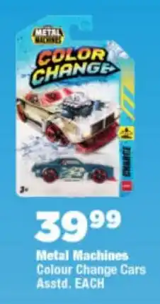 OK Foods Metal Machines Colour Change Cars offer