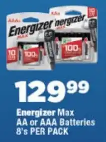 OK Foods Energizer Max AA or AAA Batteries offer