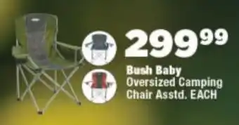 OK Foods Bush Baby Oversized Camping Chair offer