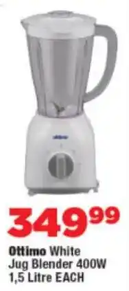 OK Foods Ottimo White Jug Blender 400W offer