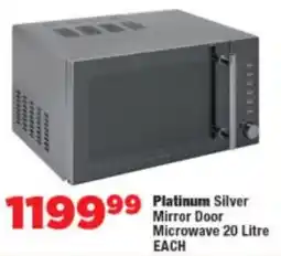 OK Foods Platinum Silver Mirror Door Microwave offer