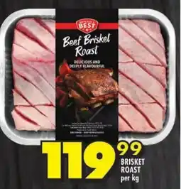 Shoprite Brisket roast offer