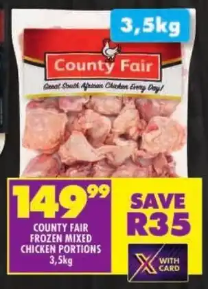 Shoprite County fair frozen mixed chicken portions offer