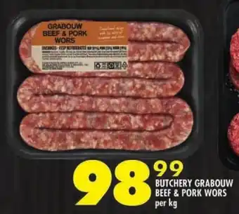 Shoprite Butchery grabouw beef & pork wors offer