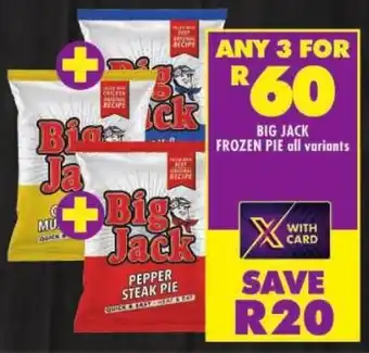 Shoprite Big jack frozen pie offer