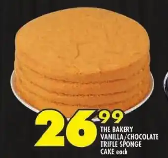 Shoprite The bakery vanilla/ chocolate trifle sponge cake offer