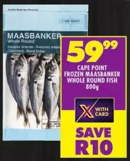 Shoprite Cape point frozen maasbanker whole round fish offer