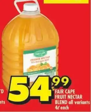 Shoprite Fair cape fruit nectar blend offer