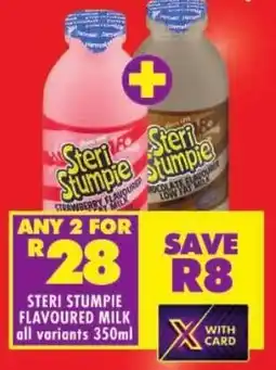 Shoprite Steri stumpie flavoured milk offer