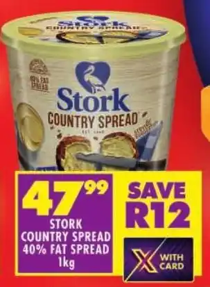 Shoprite Stork country spread 40% fat spread offer