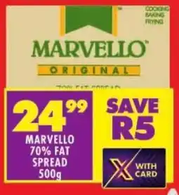 Shoprite Marvello 70% fat spread offer