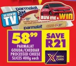 Shoprite Parmalat gouda/ cheddar processed cheese slices offer