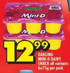 Shoprite Darling mini-d dairy snack offer