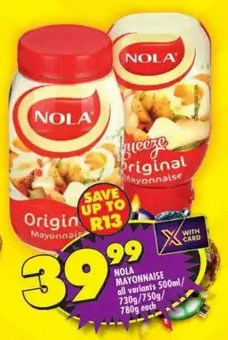 Shoprite Nola mayonnaise offer