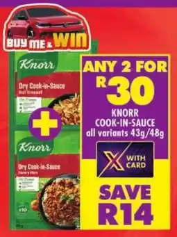 Shoprite Knorr cook-in-sauce offer