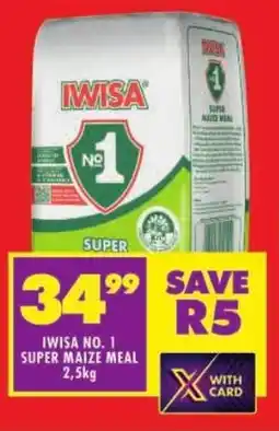 Shoprite Iwisa no. 1 super maize meal offer