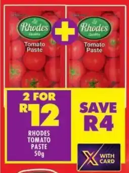 Shoprite Rhodes Tomato Paste offer