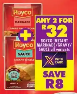Shoprite Royco instant marinade/ gravy/ sauce offer
