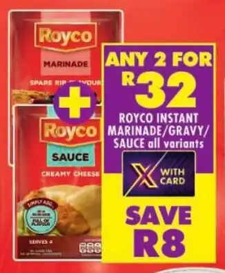 Shoprite Royco instant marinade/ gravy/ sauce offer
