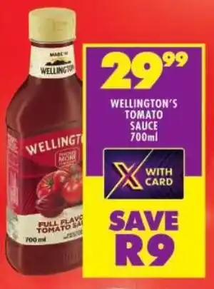 Shoprite Wellington's tomato sauce offer