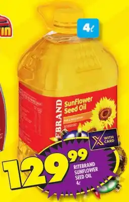 Shoprite Ritebrand sunflower seed oil offer