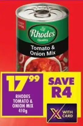 Shoprite Rhodes tomato & onion mix offer